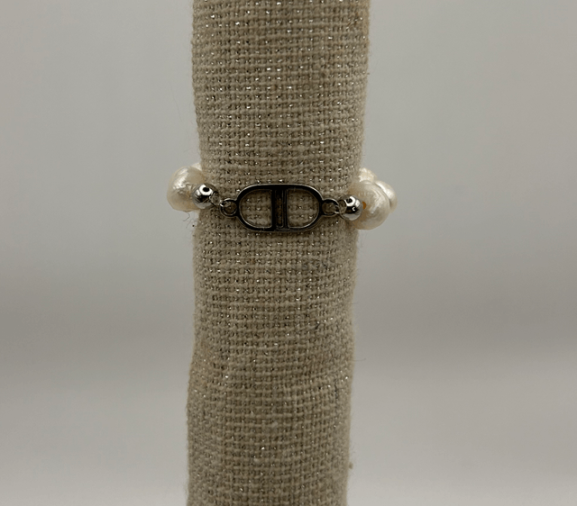 Bague perle d’eau douce inspi