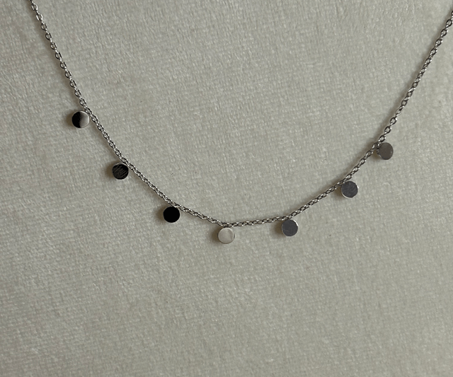 Collier pampille argenté 